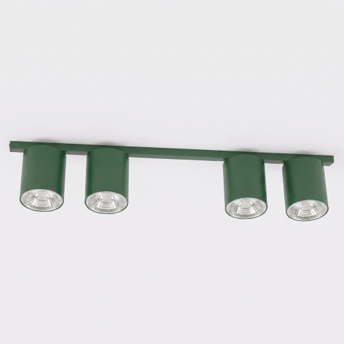 Lampa sufitowa NANO 4 OLIVE GREEN – oliwkowa, 4 × GU10 AR111