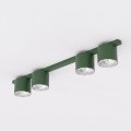 Lampa sufitowa NANO 4 OLIVE GREEN – oliwkowa, 4 × GU10 AR111