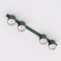 Lampa sufitowa NANO 4 OLIVE GREEN – oliwkowa, 4 × GU10 AR111