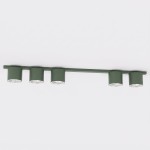 Lampa sufitowa NANO 5 OLIVE GREEN – oliwkowa, 5 × GU10 AR111