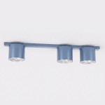 Lampa sufitowa NANO 3 DUSTY BLUE – błękitna, 3 × GU10 AR111