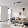 Lampa sufitowa NANO 3 DUSTY BLUE – błękitna, 3 × GU10 AR111