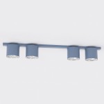 Lampa sufitowa NANO 4 DUSTY BLUE – błękitna, 4 × GU10 AR111