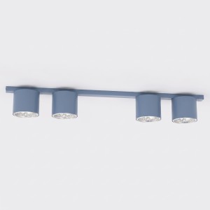 Lampa sufitowa NANO 4 DUSTY BLUE – błękitna, 4 × GU10 AR111