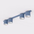 Lampa sufitowa NANO 4 DUSTY BLUE – błękitna, 4 × GU10 AR111