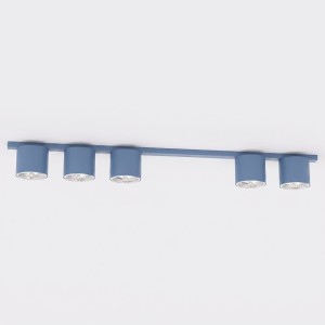 Lampa sufitowa NANO 5 DUSTY BLUE – błękitna, 5 × GU10 AR111