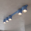 Lampa sufitowa NANO 5 DUSTY BLUE – błękitna, 5 × GU10 AR111