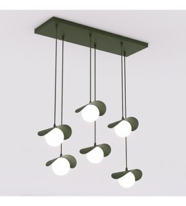 Lampa wisząca RITUAL 6 OLIVE GREEN