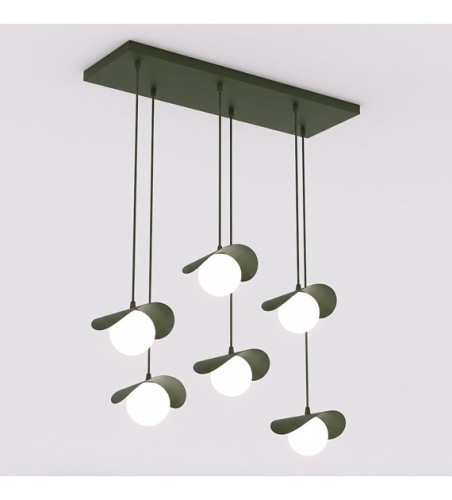 Lampa wisząca RITUAL 6 OLIVE GREEN