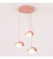 Lampa wisząca RITUAL 3 PREM CORAL, koralowy