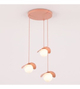 Lampa wisząca RITUAL 3 PREM CORAL, koralowy