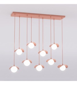Lampa wisząca RITUAL 9 CORAL, koralowy