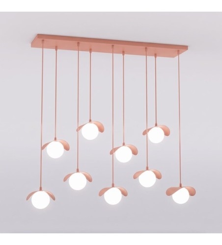 Lampa wisząca RITUAL 9 CORAL, koralowy