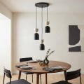 Lampa wisząca GAUDI 3PREM BLACK MOKKA – geometryczna forma, beżowy