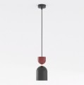Lampa wisząca GAUDI 1 BLACK BURGUNDY – geometria z bordowym akcentem