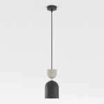 Lampa wisząca GAUDI 1 BLACK MOKKA – geometryczna forma w dwóch kolorach