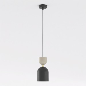 Lampa wisząca GAUDI 1 BLACK MOKKA – geometryczna forma w dwóch kolorach