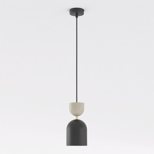 Lampa wisząca GAUDI 1 BLACK MOKKA – geometryczna forma w dwóch kolorach