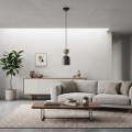 Lampa wisząca GAUDI 1 BLACK MOKKA – geometryczna forma w dwóch kolorach