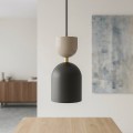 Lampa wisząca GAUDI 1 BLACK MOKKA – geometryczna forma w dwóch kolorach