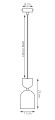 Lampa wisząca GAUDI 1 BLACK MOKKA – geometryczna forma w dwóch kolorach