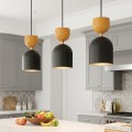 Lampa wisząca GAUDI 3 BLACK ORANGE – nowoczesna geometria, pomarańczowy
