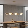 Lampa wisząca BOOM 6 MOKKA – sześć szklanych kloszy w nowoczesnej formie