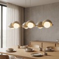Lampa wisząca BOOM 6 MOKKA – sześć szklanych kloszy w nowoczesnej formie