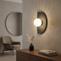 Kinkiet FLORA K1 BLACK OPAL – dekoracyjna lampa ścienna