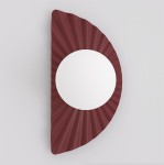 Kinkiet FLORA K1 BURGUNDY OPAL – dekoracyjna lampa ścienna