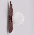 Kinkiet FLORA K1 BURGUNDY OPAL – dekoracyjna lampa ścienna