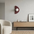 Kinkiet FLORA K1 BURGUNDY OPAL – dekoracyjna lampa ścienna