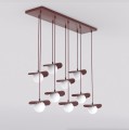 Lampa wisząca FLORA 9 BURGUNDY– kompozycja inspirowana naturą