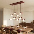 Lampa wisząca FLORA 9 BURGUNDY– kompozycja inspirowana naturą