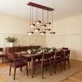 Lampa wisząca FLORA 9 BURGUNDY– kompozycja inspirowana naturą
