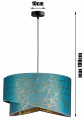 Lampa wisząca abażurowa 1×E27 czarna lub biała – polska produkcja