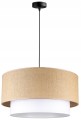 Lampa wisząca abażurowa boho beżowa 1×E27 – ABAŻUR