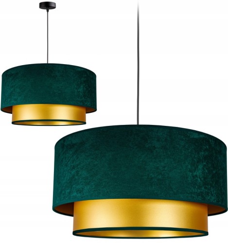 Lampa wisząca abażurowa 1×E27 ABAŻUR – polska produkcja