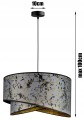 Lampa wisząca abażurowa 1×E27 ABAŻUR – polska produkcja