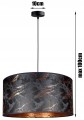 Lampa wisząca abażurowa 1×E27 abażur – polska produkcja