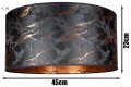 Lampa wisząca abażurowa 1×E27 abażur – polska produkcja