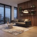 Lampa podłogowa ARCOS LP1 MOKKA nowoczesna, beżowa