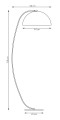 Lampa podłogowa ARCOS LP1 MOKKA nowoczesna, beżowa