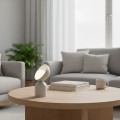 Lampa stołowa BOTO LN1 WHITE – biała forma ze szklanym kloszem