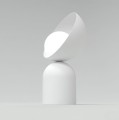 Lampa stołowa BOTO LN1 WHITE – biała forma ze szklanym kloszem