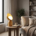 Lampa stołowa BOTO LN1 ORANGE – pomarańczowy akcent ze szklanym kloszem