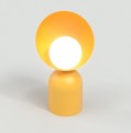 Lampa stołowa BOTO LN1 ORANGE – pomarańczowy akcent ze szklanym kloszem