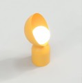 Lampa stołowa BOTO LN1 ORANGE – pomarańczowy akcent ze szklanym kloszem