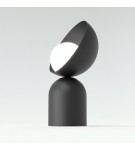 Lampa stołowa BOTO LN1 BLACK – czarna konstrukcja i szklany klosz