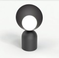 Lampa stołowa BOTO LN1 BLACK – czarna konstrukcja i szklany klosz